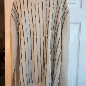 Elegant Men's Striped Crewneck Sweater